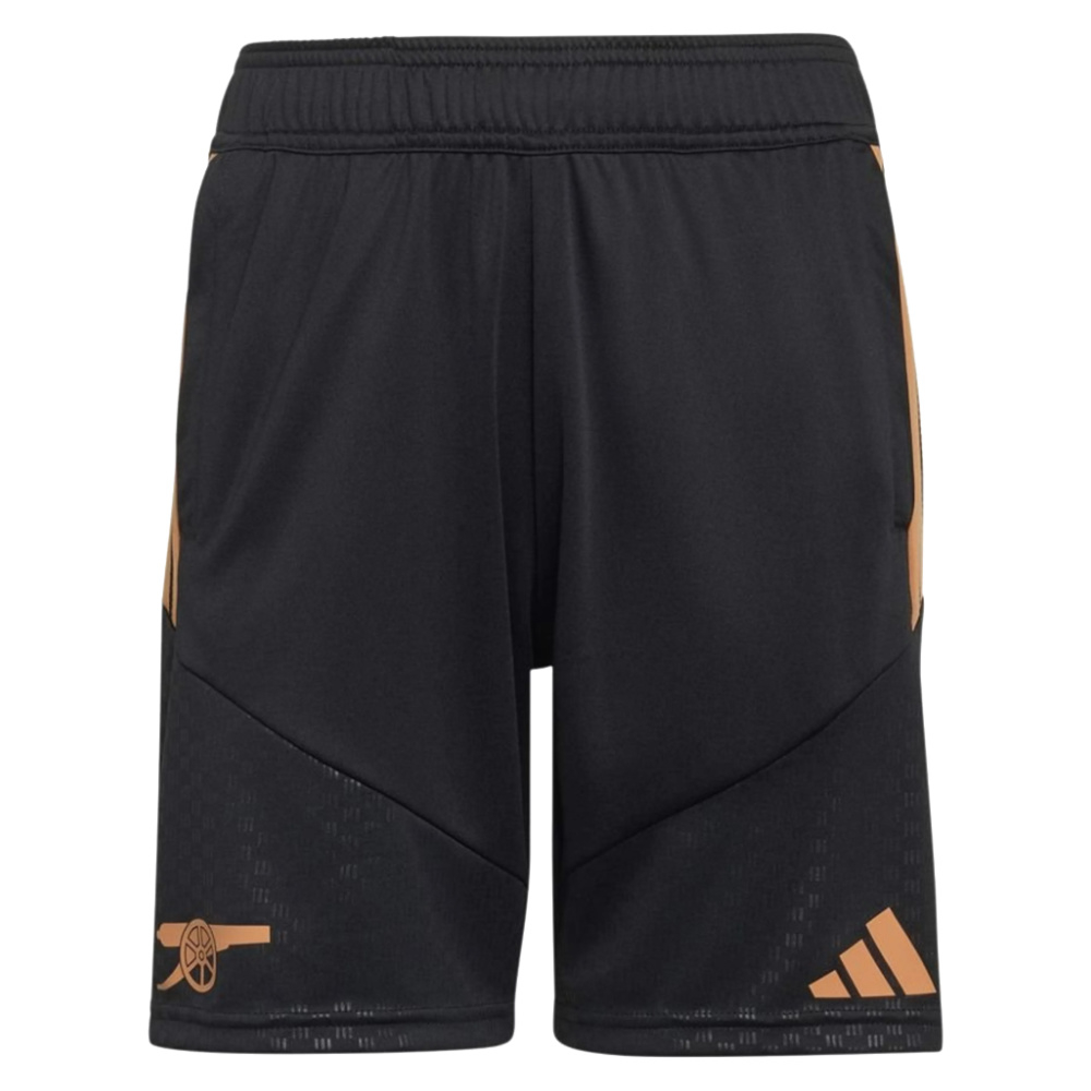 '26-'27 Arsenal Training Shorts (Black) - Kids Polyester Made By: Adidas Unisex Kids Black 22 Waist