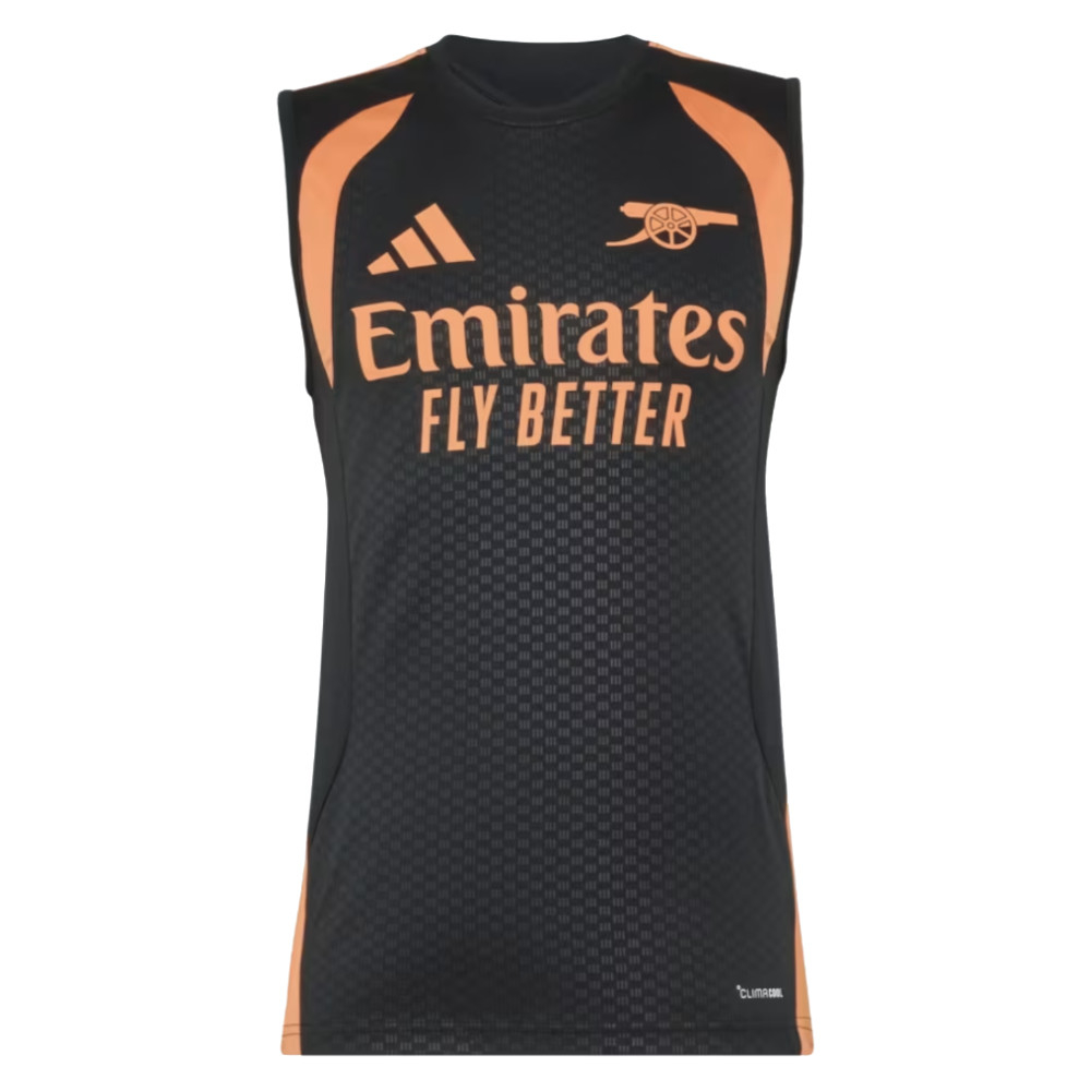'26-'27 Arsenal Training Sleeveless Jersey (Black) Polyester Made By: Adidas Men's Black Extra Small