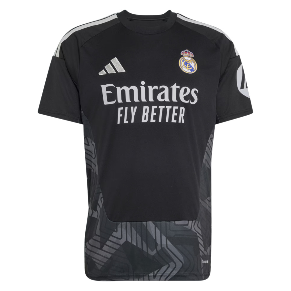 '26-'27 Real Madrid Home Goalkeeper Shirt (Black) Polyester Made By: Adidas Men's Black Large