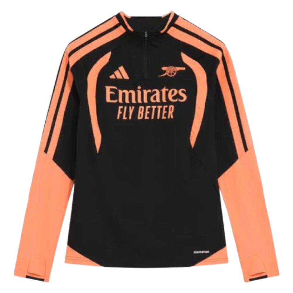 '26-'27 Arsenal Training Top (Black) - Polyester Made By: Adidas Women's Black Extra Small