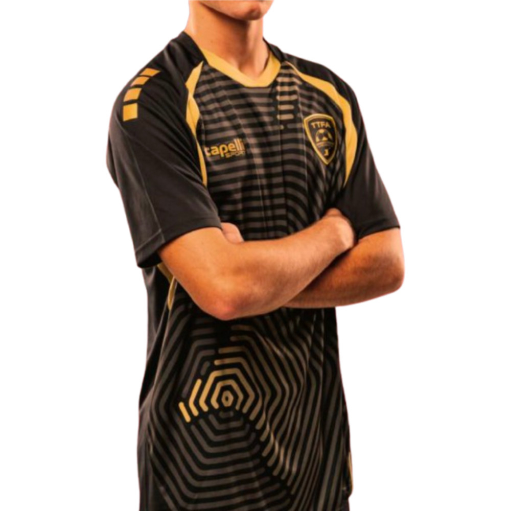 '24-'25 Trinidad And Tobago Third Shirt Polyester Made By: Capelli Sports Men's Black Medium
