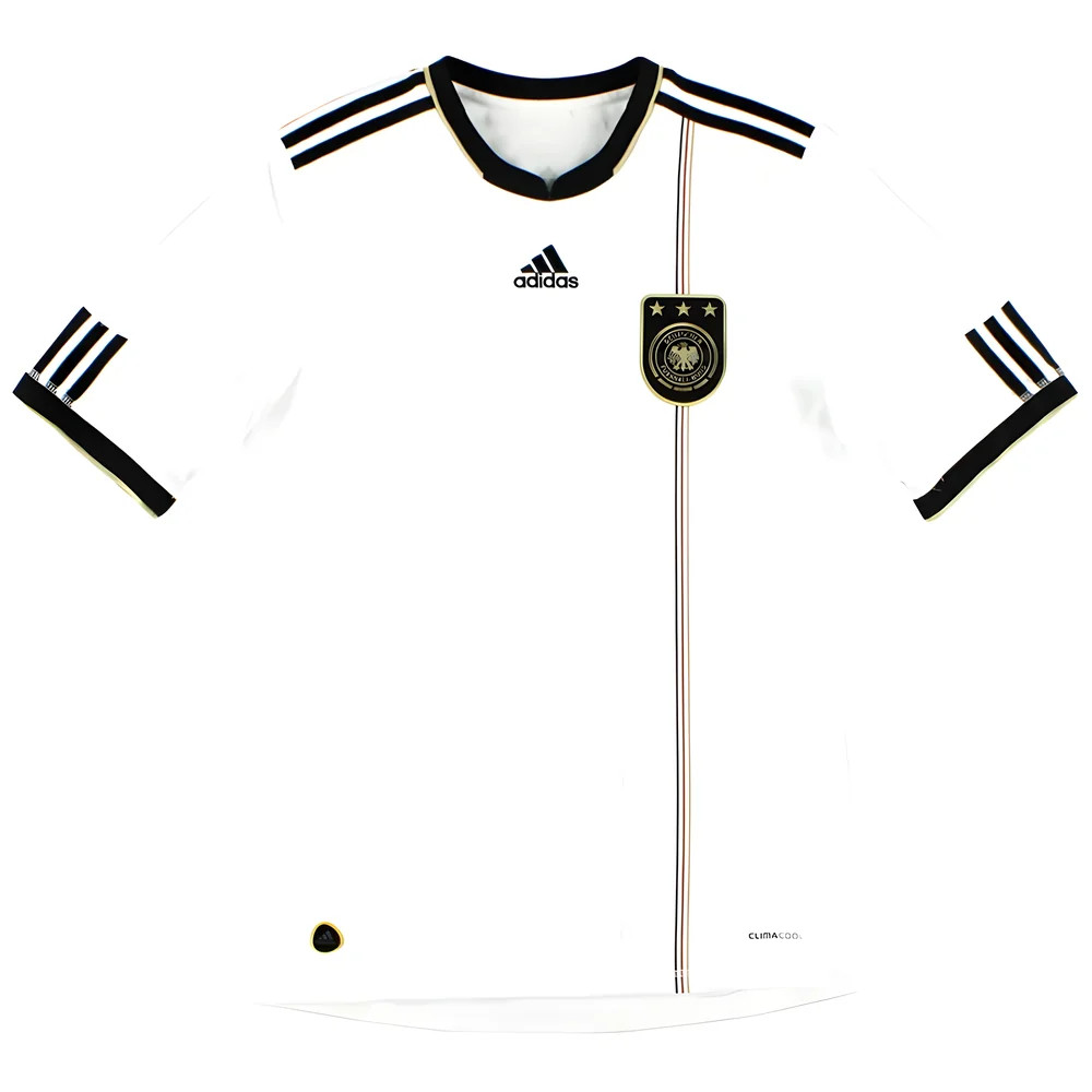 '10-'11 Germany Home Shirt (S) (Excellent) Polyester Made By: Adidas Men's White Small
