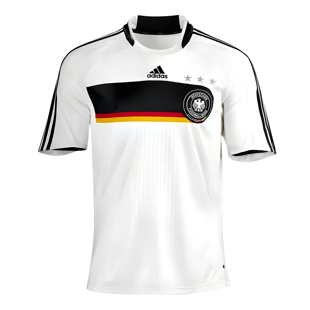 '08-'09 Germany Home Shirt ) (Fair) Polyester Made By: Adidas Men's White Extra Large