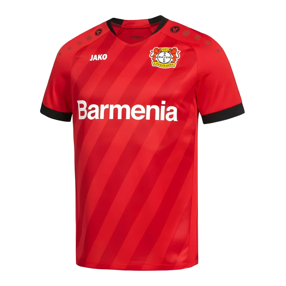 '19-'20 Bayer Leverkusen Home Shirt (Excellent) Polyester Made By: Jako Men's Red 3XL