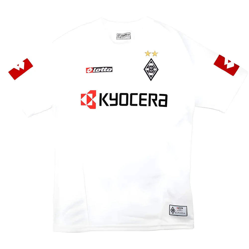 '05-'06 Borussia Monchengladbach Home Shirt (Good) Polyester Made By: Lotto Men's White Extra Large