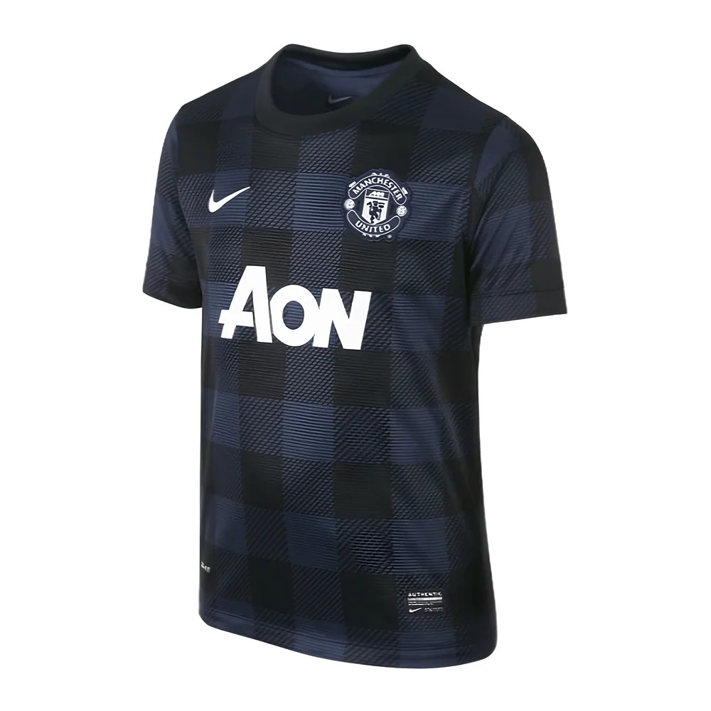 '13-'14 Manchester United Away Shirt (Excellent) Polyester Made By: Nike Men's Navy Small