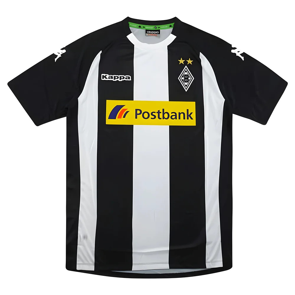'17-'18 Borussia Monchengladbach Third Shirt ((Very Good) Polyester Made By: Kappa Men's Black Extra Large