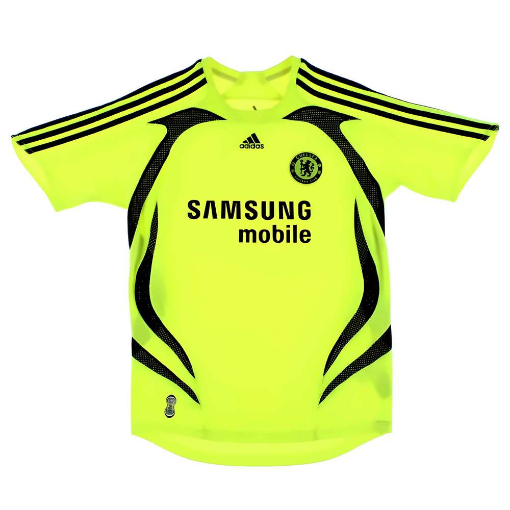'07-'08 Chelsea Away Shirt ) (Very Good) Polyester Made By: Adidas Men's Yellow Xxl