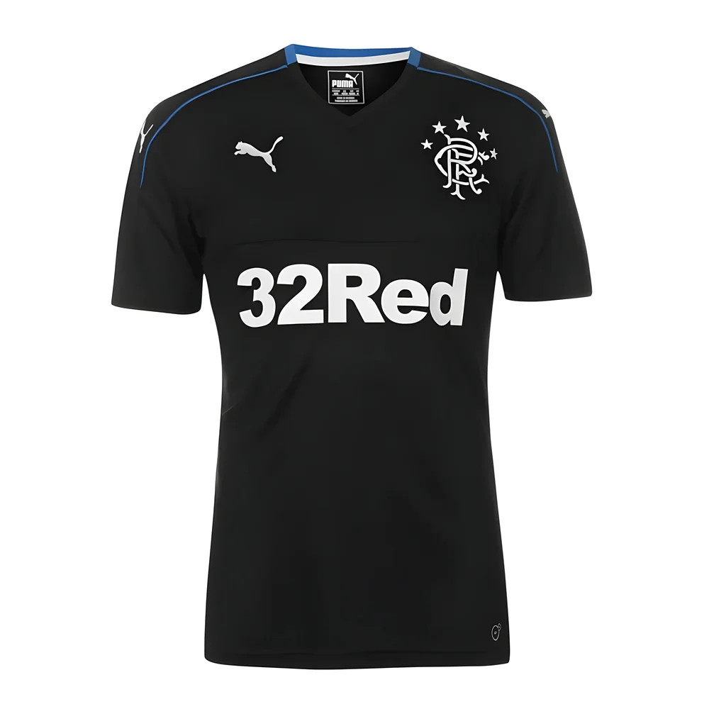 '17-'18 Rangers Third Shirt ((Mint) Polyester Made By: Puma Men's Black Xxl