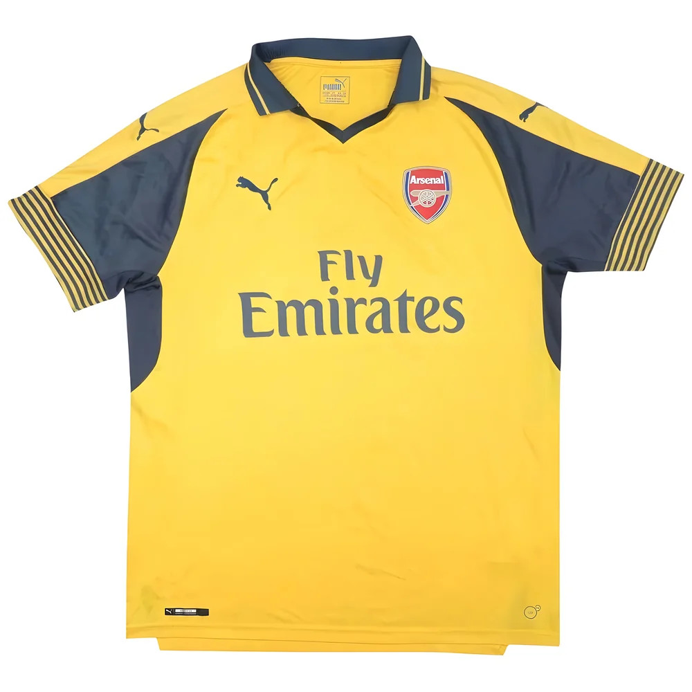 '16-'17 Arsenal Away Shirt ) (Mint) Polyester Made By: Puma Men's Yellow Extra Small