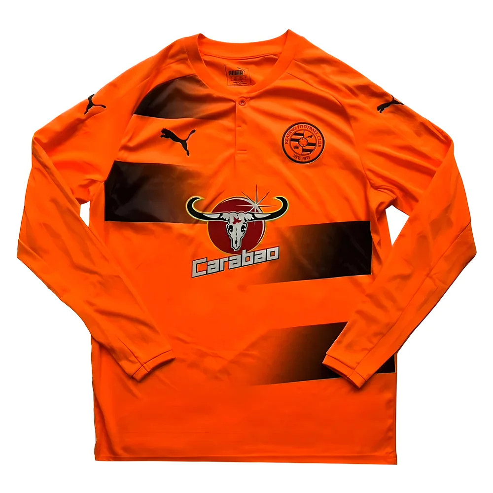 '17-'18 Reading Long Sleeve Away Shirt ((Very Good) L) Polyester Made By: Puma Men's Orange Large