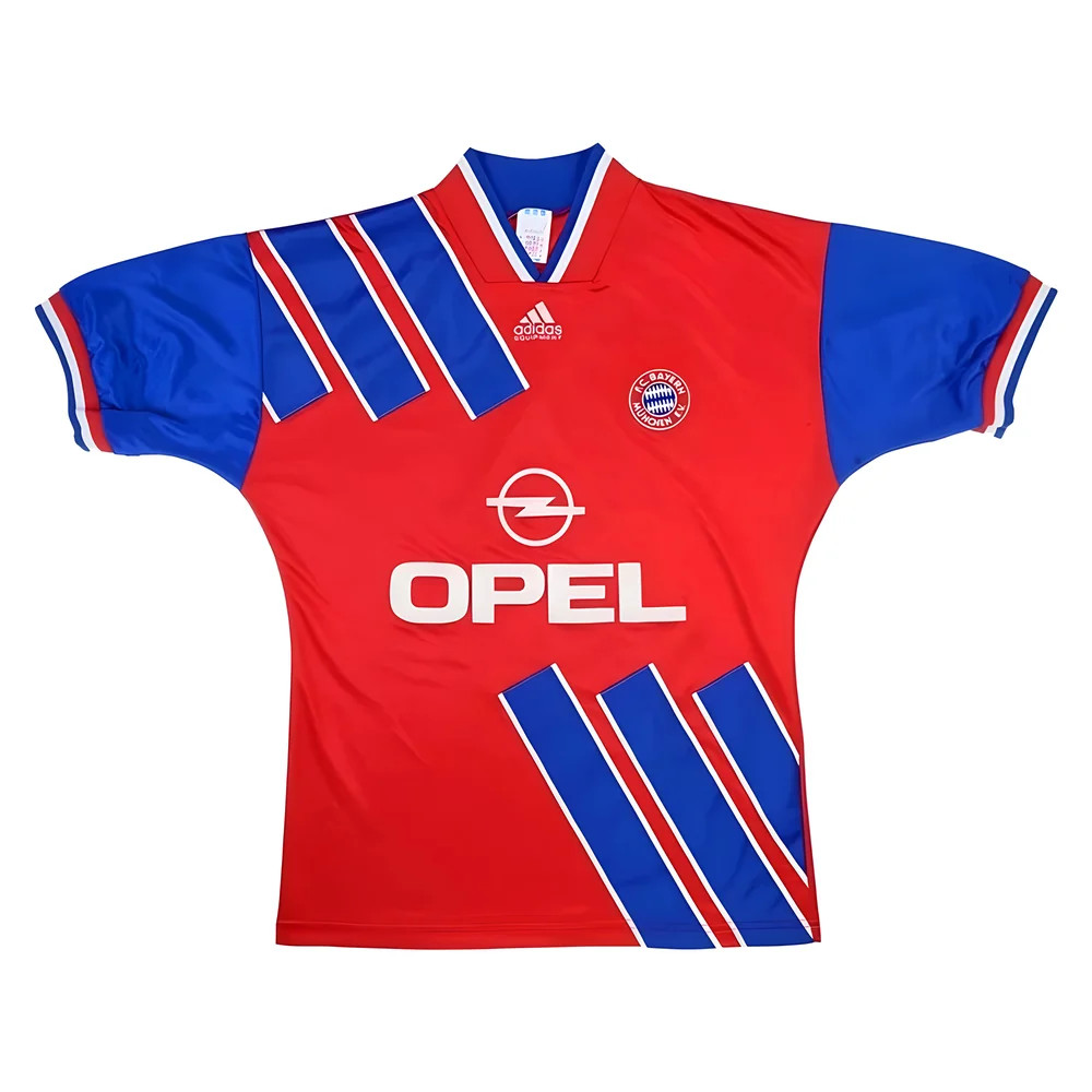 '93-'95 Bayern Munich Home Shirt (Very Good) Polyester Made By: Adidas Men's Red Small