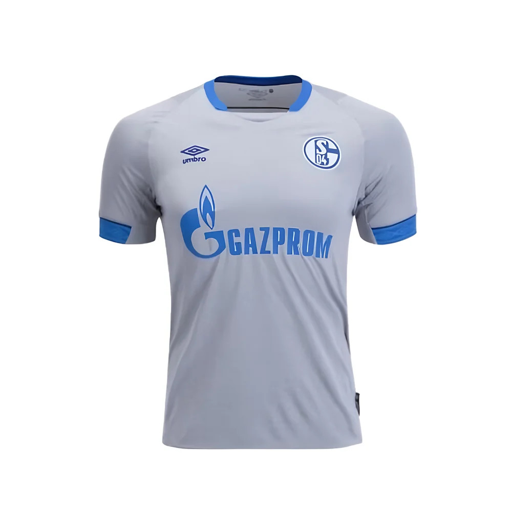 '18-'19 Schalke Away Shirt (Excellent) Polyester Schalke 04 Made By: Umbro Men's Grey Small