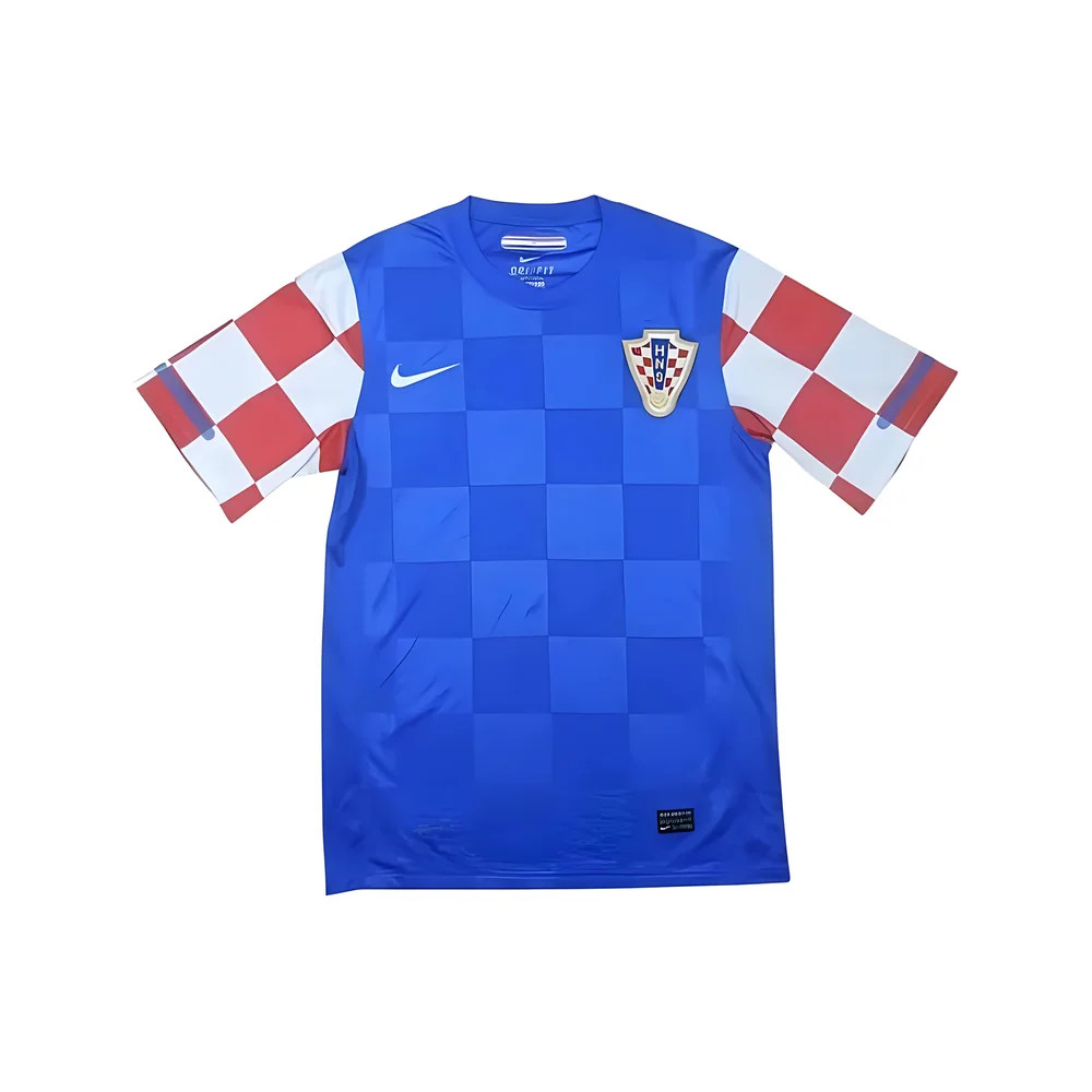 '10-'12 Croatia Away Shirt (Excellent) Polyester Made By: Nike Men's Blue Xxl