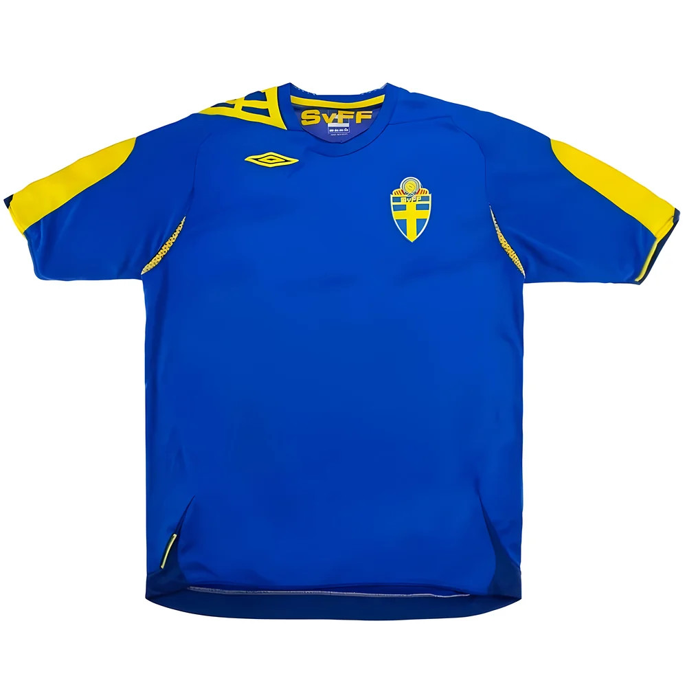 '06-'08 Sweden Away (S) (Excellent) Polyester Made By: Umbro Men's Blue Small