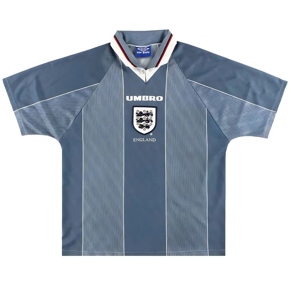'95-'97 England Away ) (Excellent) Polyester Made By: Umbro Men's Grey Xxl
