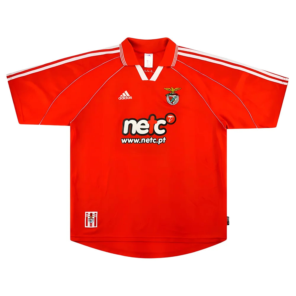 adidas Benfica Mens SS Home Shirt 2000/01