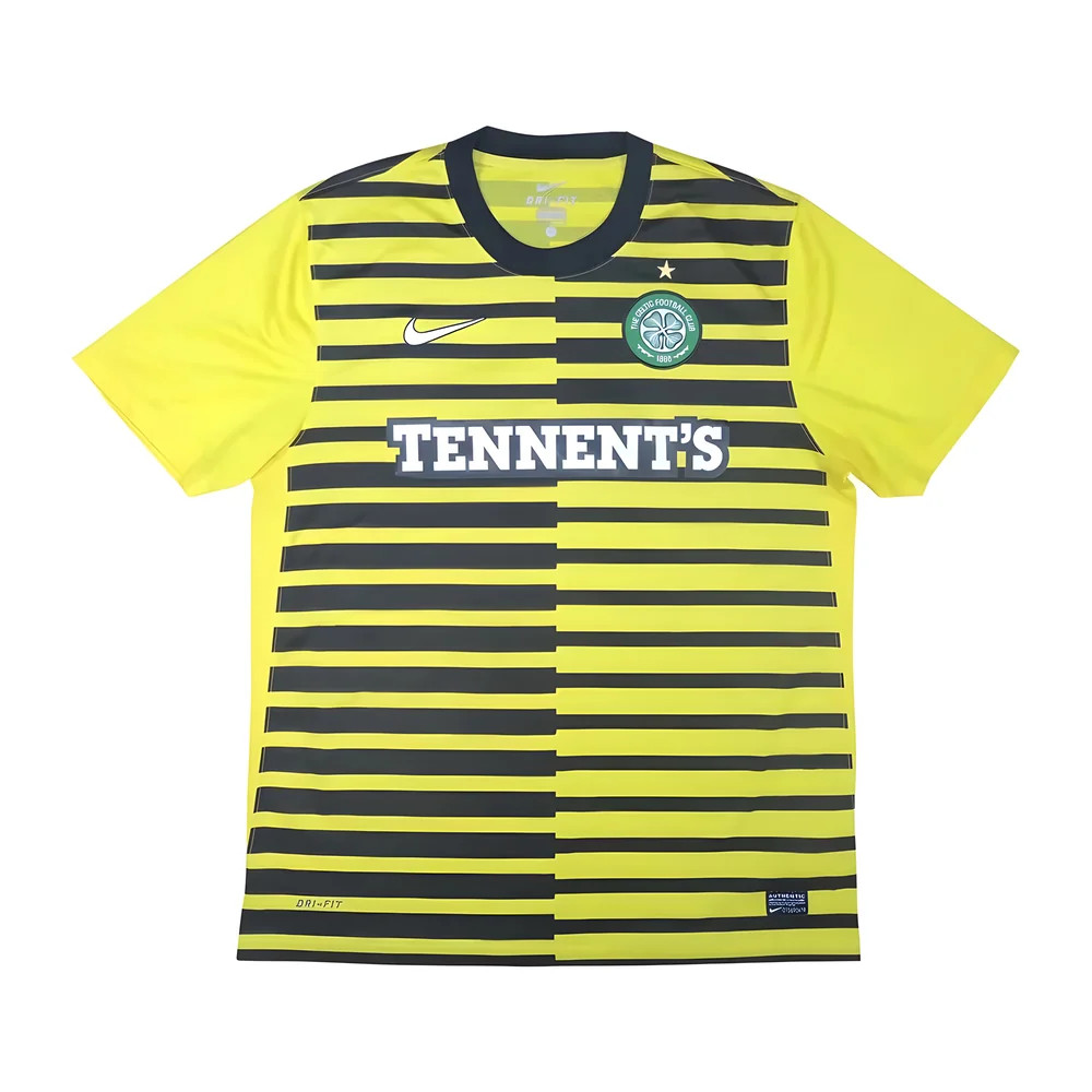 '11-'12 Celtic Third Shirt (Excellent) Polyester Made By: Nike Men's Black Extra Large