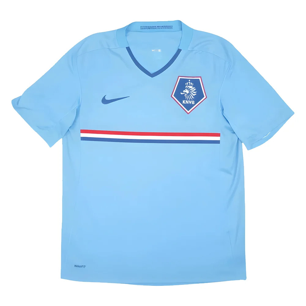 '08-'10 Holland Away Shirt (Excellent) Polyester Made By: Nike Men's Sky Blue Small