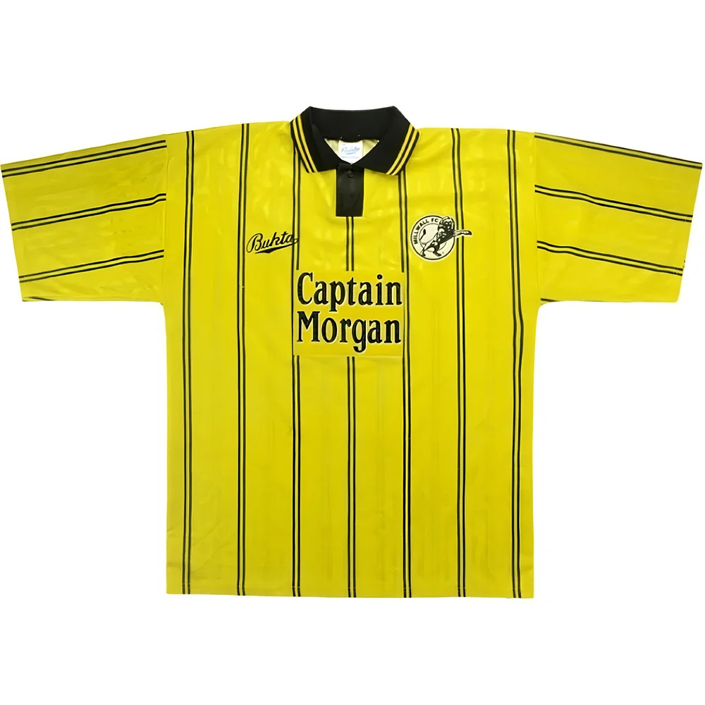 '93-'94 Millwall Away Shirt (M) (Very Good) Polyester Made By: Bukta Men's Yellow Medium