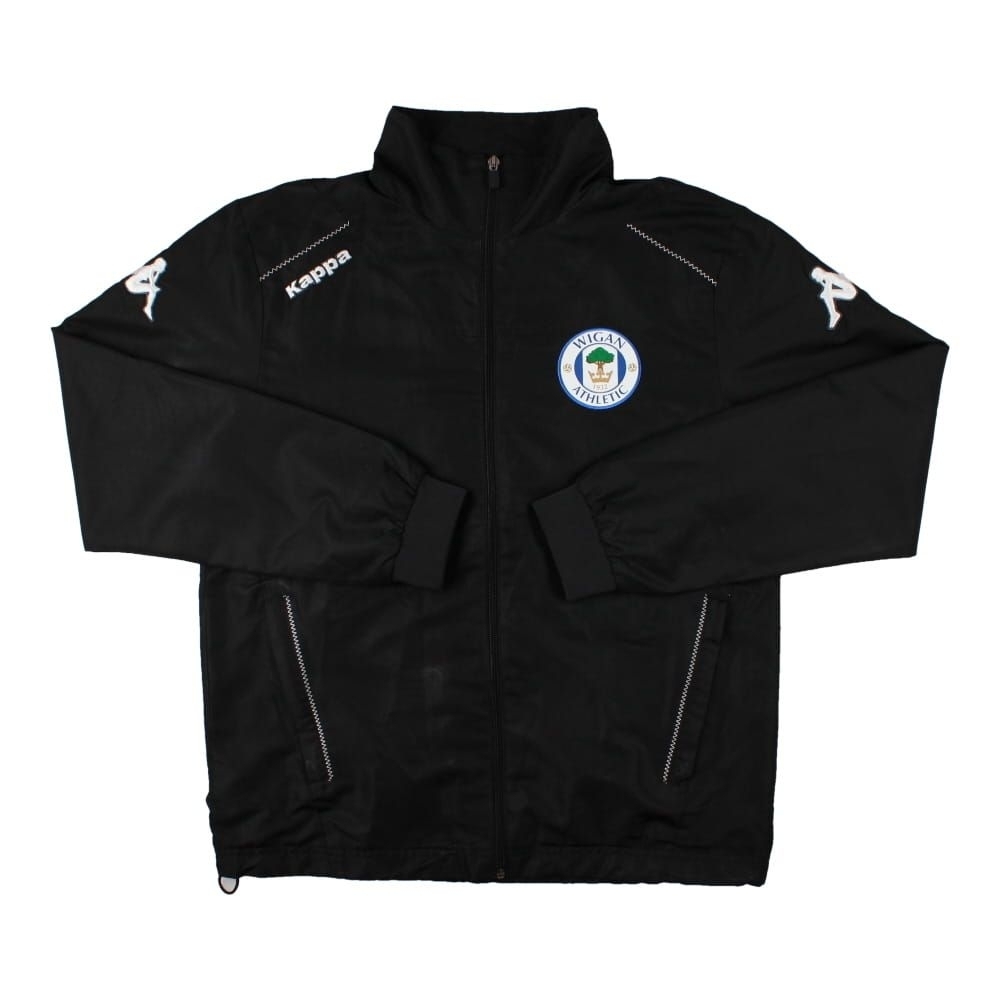 Wigan 2015 Training Jacket ((Very Good) S) Polyester Made By: Kappa Men's Black Small
