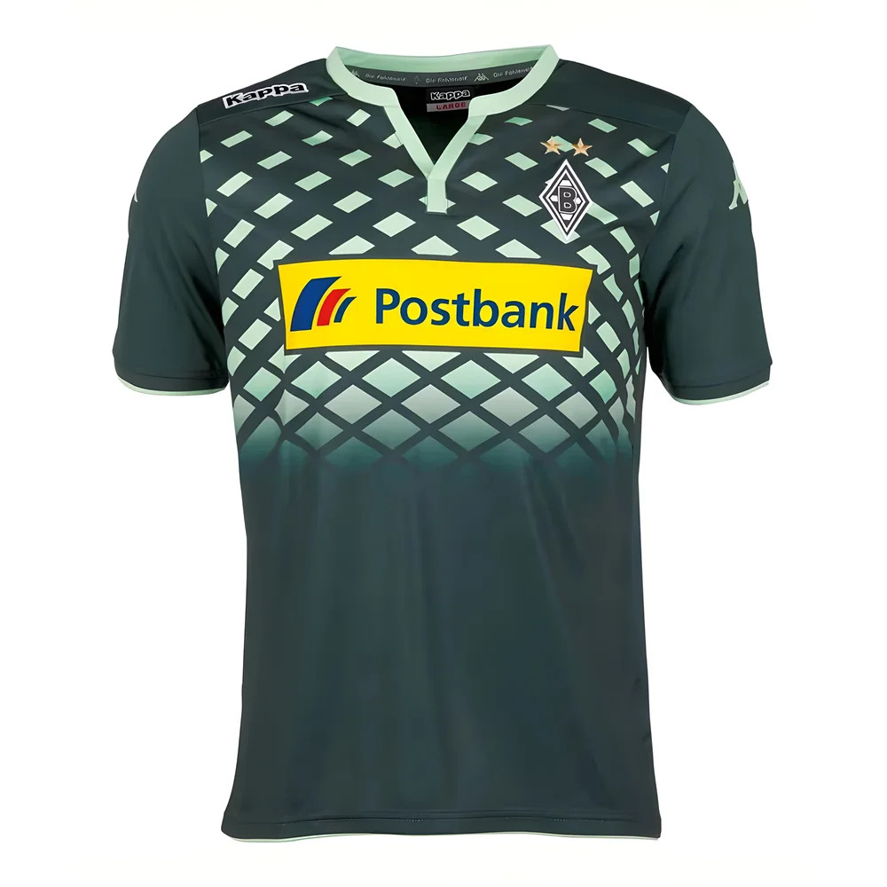 '15-'16 Borussia Monchengladbach Away Shirt (Mint) Polyester Made By: Kappa Men's Green Large