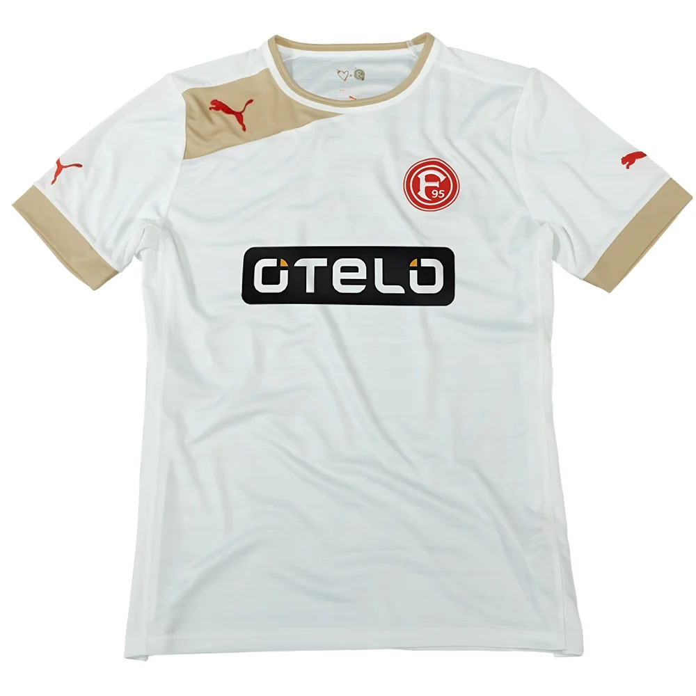 '12-'14 Fortuna Dusseldorf Away Shirt ) (Very Good) Polyester Made By: Puma Men's White 3XL