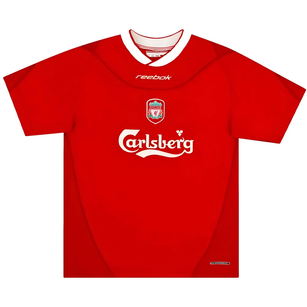 '02-'04 Liverpool Home Shirt ) (Excellent) Polyester Made By: Reebok Men's Red Xxl