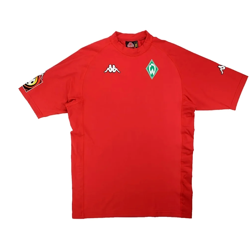 '01-'03 Werder Bre Third Shirt (Excellent) Polyester Made By: Kappa Men's Orange Small