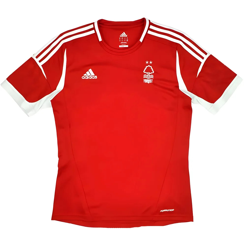 '13-'14 Nottingham Forest Home Shirt ) (Very Good) Polyester Made By: Adidas Men's Red Xxl