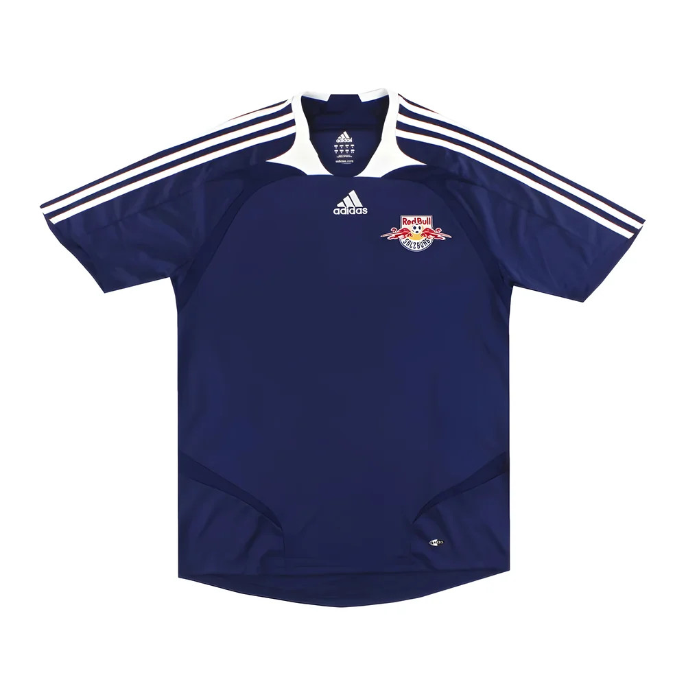 '07-'08 Bull Salzburg Away Shirt ) (Excellent) Polyester Made By: Adidas Men's Red Extra Large