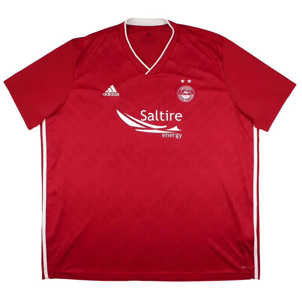 '18-'19 Aberdeen Home Shirt ) (Very Good) Polyester Made By: Adidas Men's Red 3XL