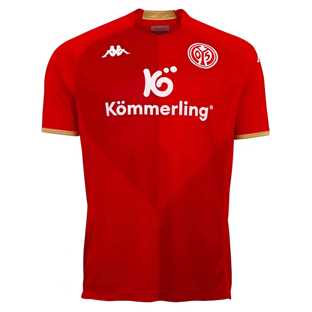 '22-'23 Mainz Home Shirt ) (Mint) Polyester Mainz 05 Made By: Kappa Men's Red Xxl