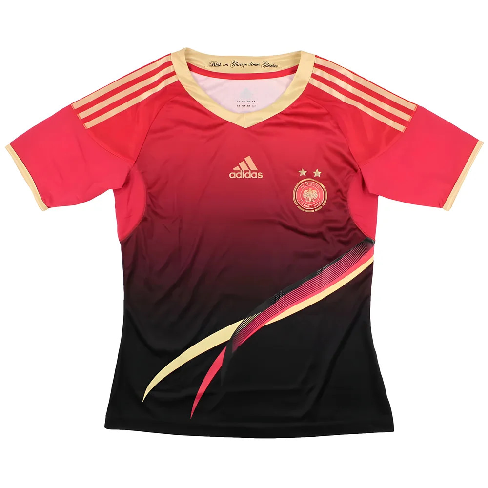 '11-'12 Germany Wo\\\'S Away Shirt (Wo S) (Excellent) Polyester Made By: Adidas Men's Red Small
