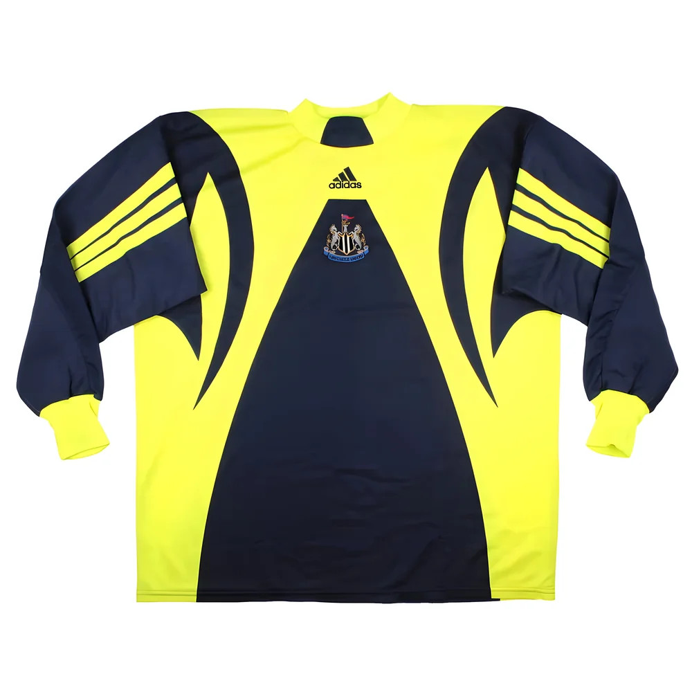 '98-'99 Newcastle United Goalkeeper Home Shirt ) (Sponsorless) (Excellent) Polyester Made By: Adidas Men's Black Xxl