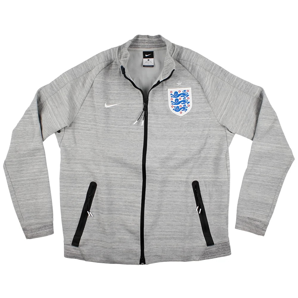 '14-'16 England Nike Tracksuit Top ) (Excellent) Polyester Men's Grey Extra Large