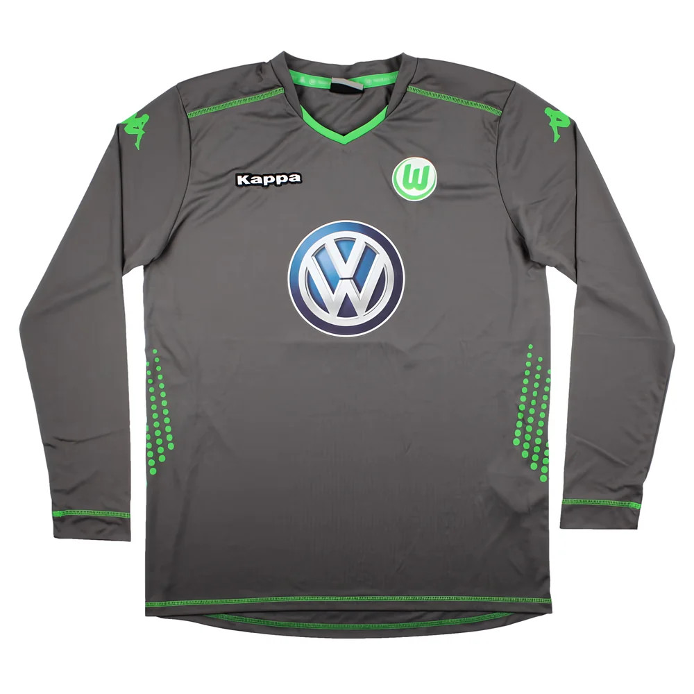 '14-'16 Wolfsburg Kappa Long Sleeve Training Top (L) (Excellent) Polyester Men's Grey Large