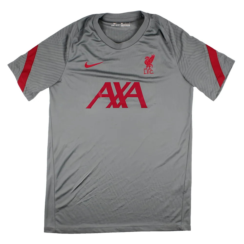 '20-'21 Liverpool Nike Training Shirt (M) (Very Good) Polyester Men's Grey Medium