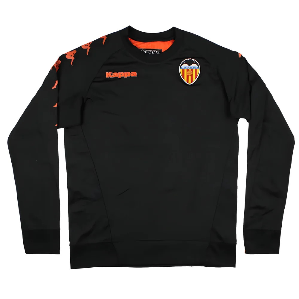 '09-'11 Valencia Kappa Training Top (M) (Very Good) Polyester Men's Black Medium