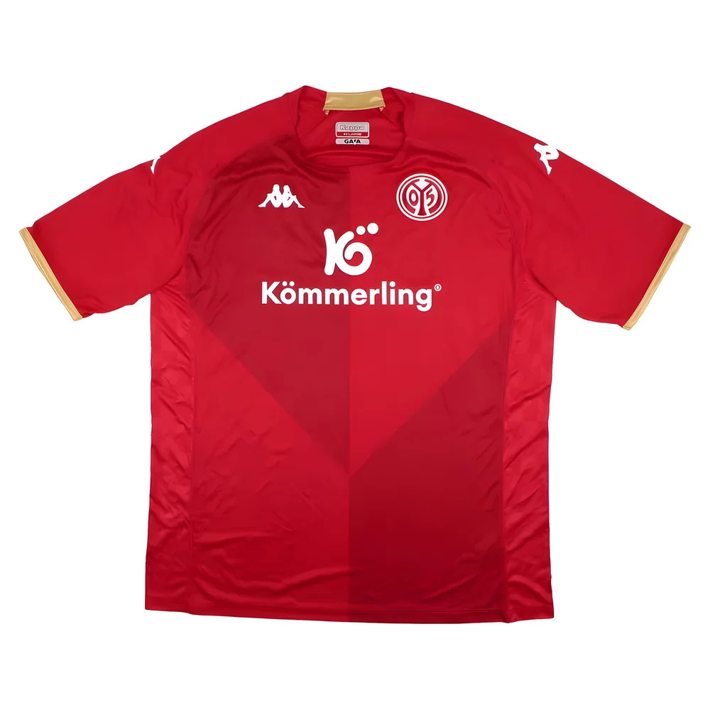 '22-'23 Mainz 05 Home Shirt ) (Mint) Polyester Made By: Kappa Men's Red Xxl