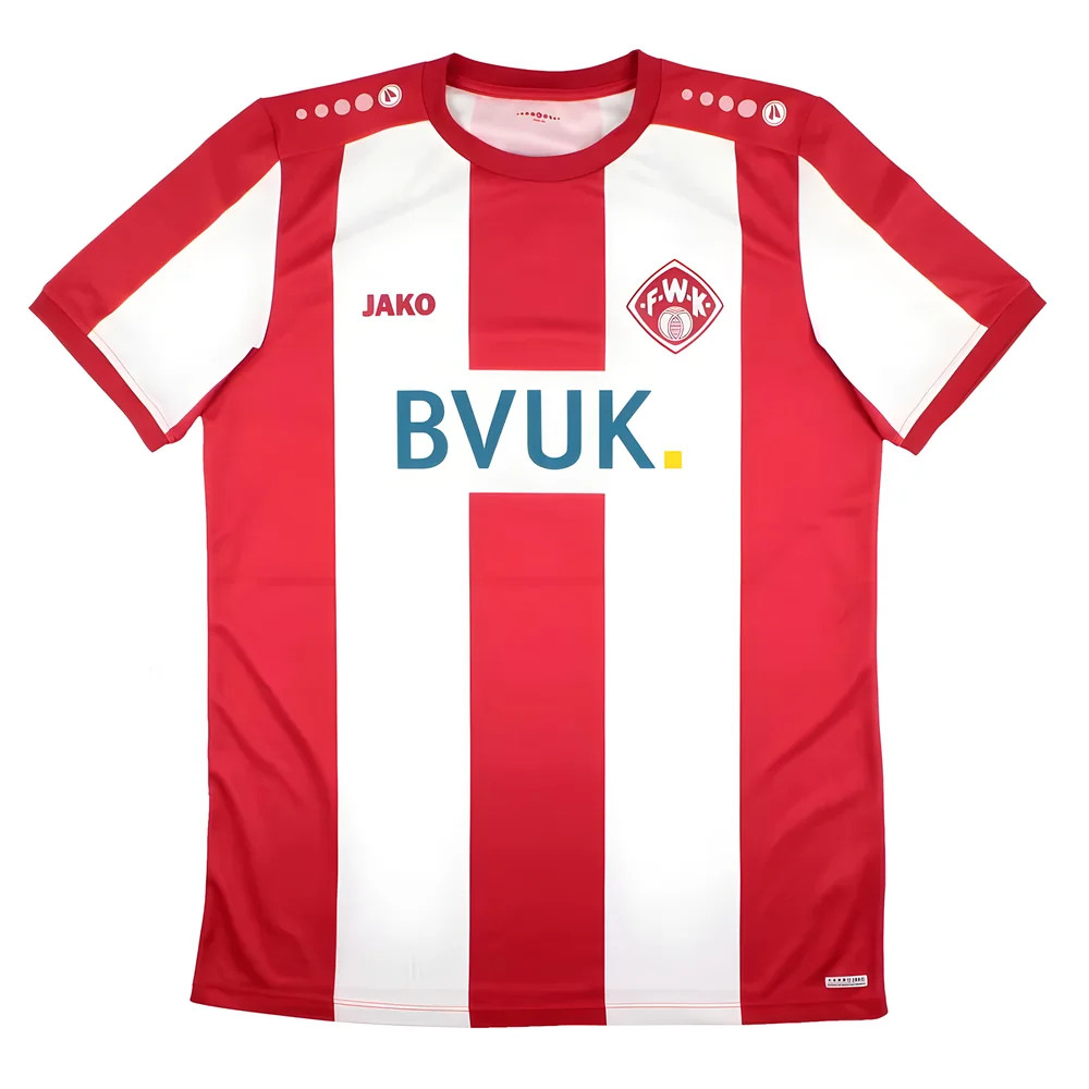 '19-'20 Wurzburger Kickers Away Shirt ) (Excellent) Polyester Made By: Jako Men's Red Extra Large