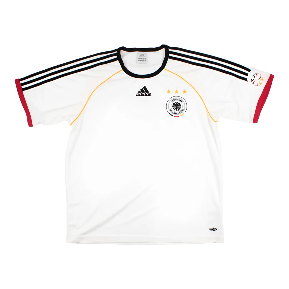 Germany 2000S Adidas Training Shirt (L) (Very Good) Polyester Men's White Large