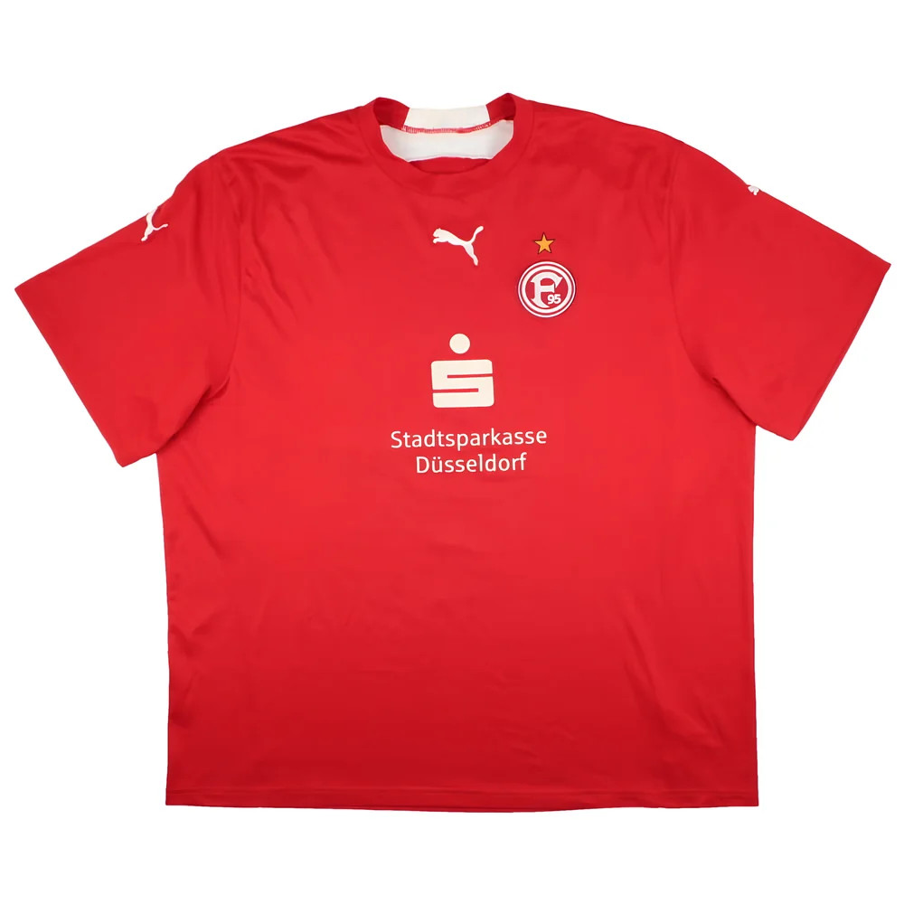 '06-'07 Fortuna Dusseldorf Home Shirt ) (Very Good) Polyester Made By: Puma Men's Red Xxl