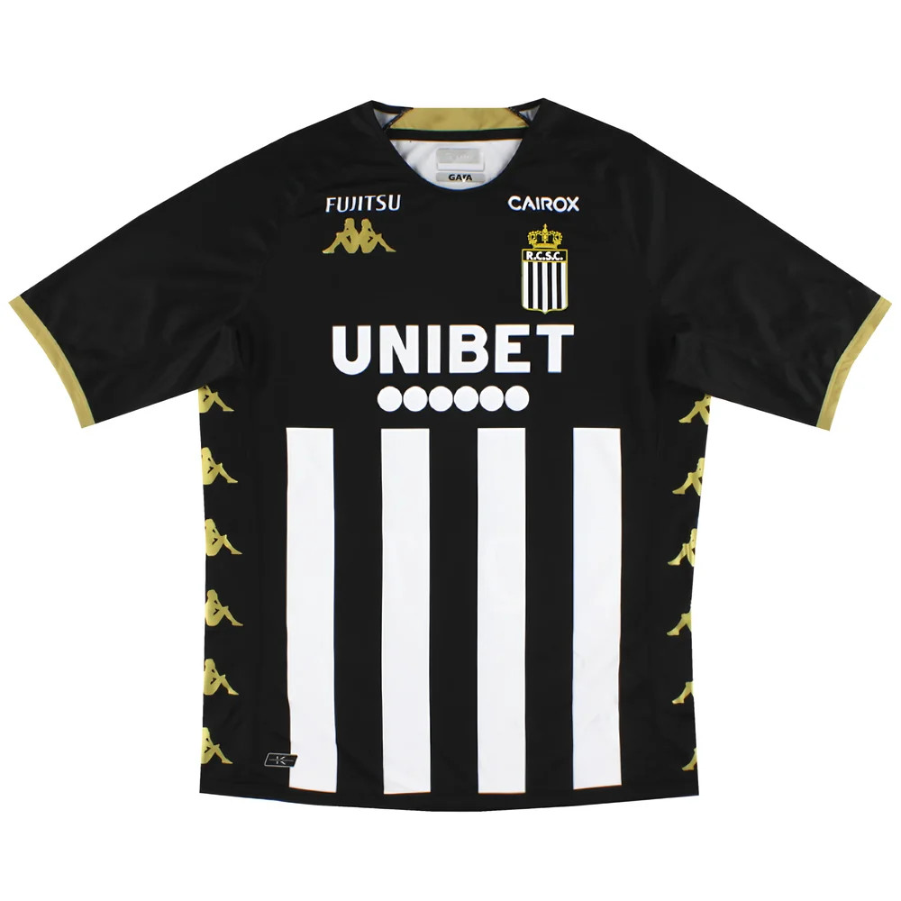 '22-'23 Charleroi Home Shirt ) (Mint) Polyester Made By: Kappa Men's Black Extra Large