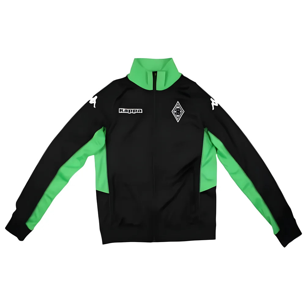 '12-'13 Borussia Monchengladbach Kappa Track Top (S) (Excellent) Polyester Men's Black Small