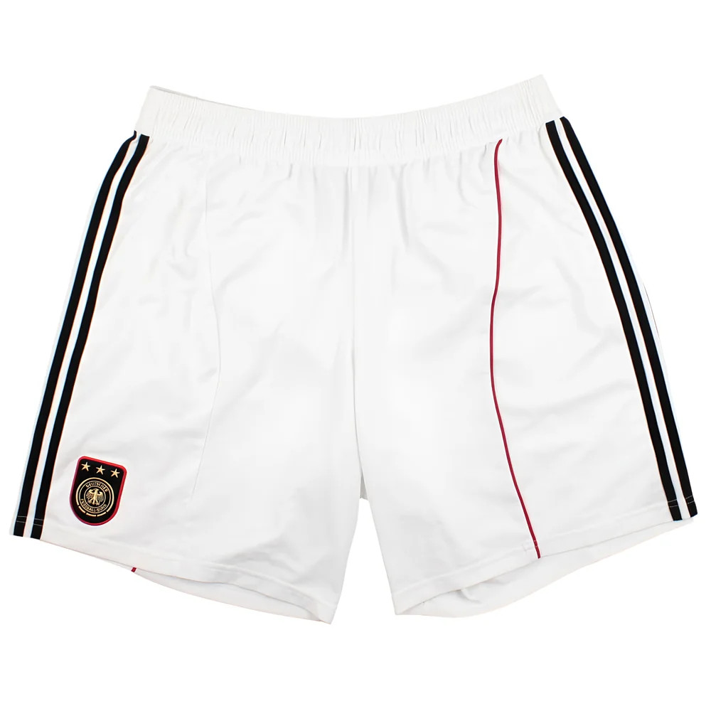 '10-'12 Germany Home Shorts ) (Very Good) Polyester Made By: Adidas Men's White Xxl