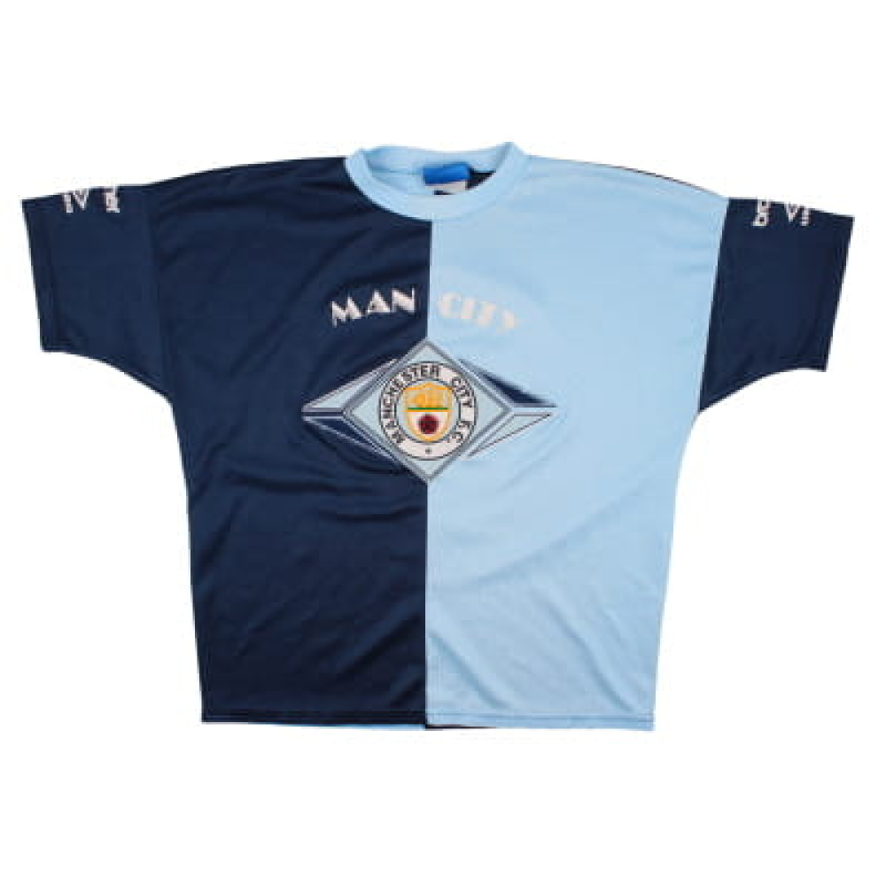manchester city 1993-95 umbro training shirt (m) (good)