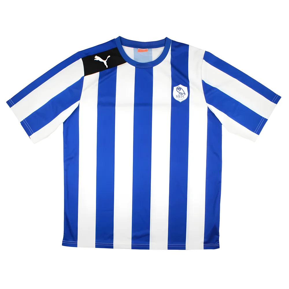 '12-'13 Sheffield Wednesday Home Shirt (Sponsorless) ) (Excellent) Polyester Made By: Puma Men's Blue Xxl