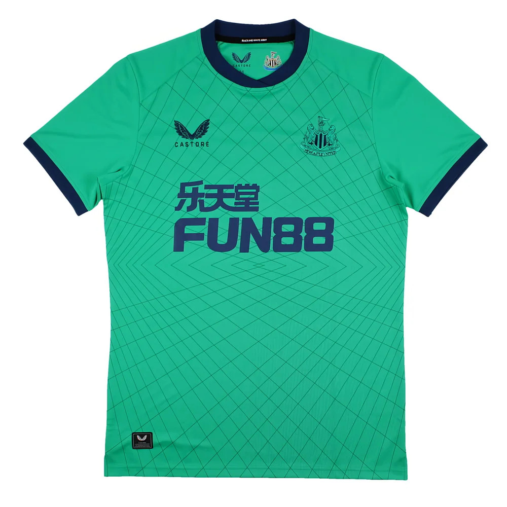 '21-'22 Newcastle United Gk Third Shirt (M) (Mint) Polyester Made By: Castore Men's Green Medium