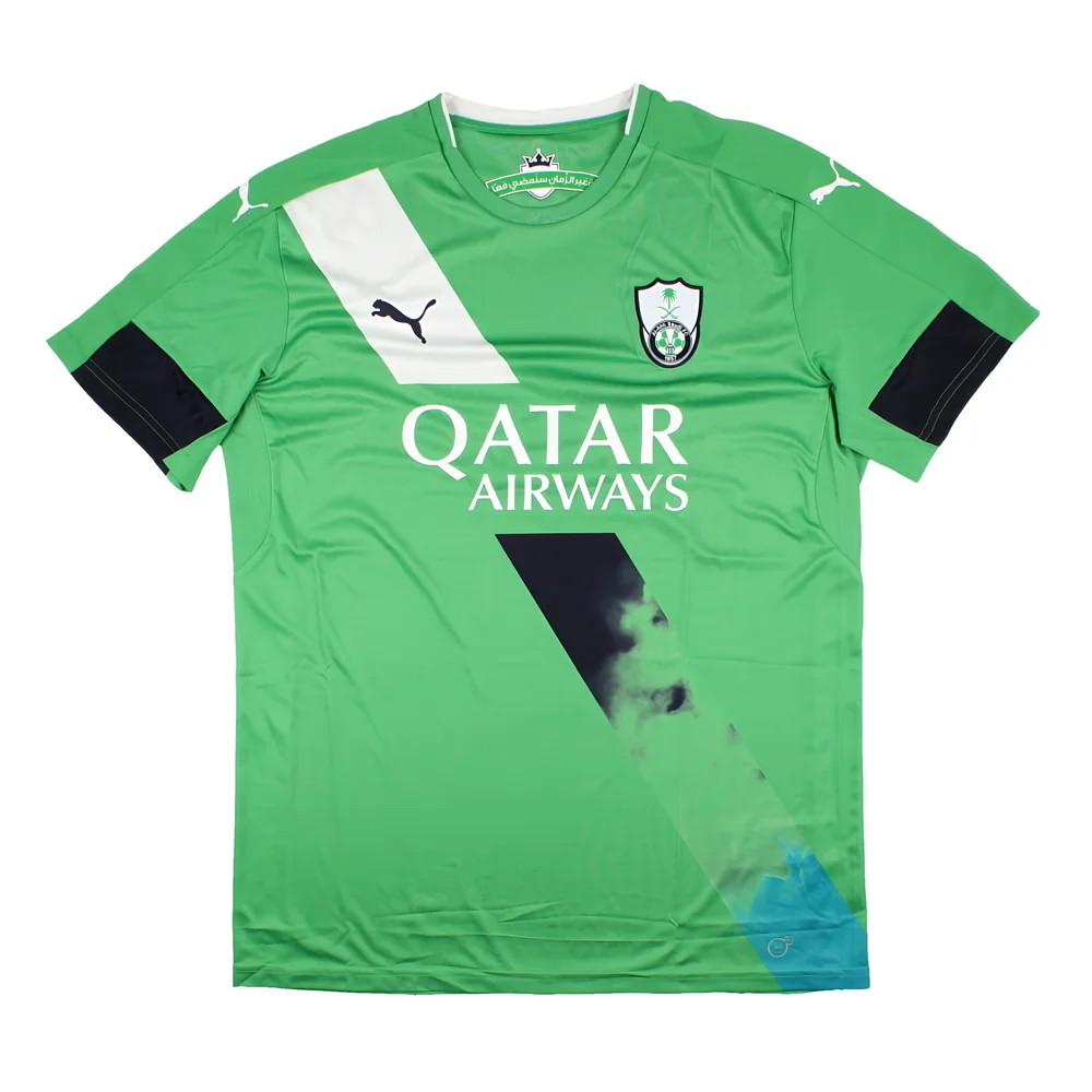 '16-'17 Al Ahli Away Shirt (S) (Mint) Polyester Made By: Puma Men's Green Small